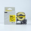 Kingjim対応SC36YW Black on yellow互換テープカートリッジ