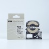Kingjim対応 ST12KW Black on clear 互換テープカートリッジ  