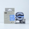 Kingjim対応 SD24BW White on blue 互換テープカートリッジ 