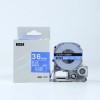 Kingjim対応 SD36BW White on blue 互換テープカートリッジ