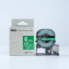Kingjim対応SD6GW White on green 互換テープカートリッジ