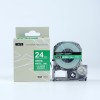 Kingjim対応　SD24GW　White on green　互換テープカートリッジ  