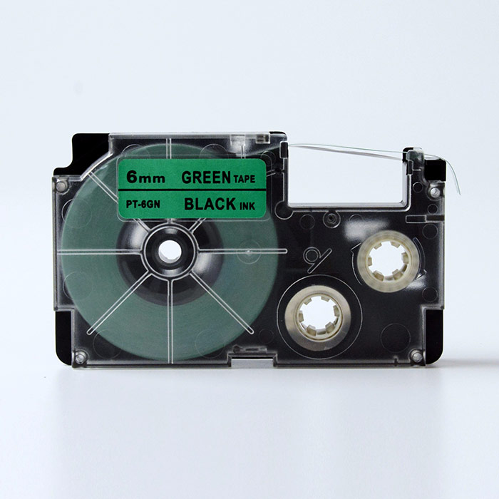 Compatible label tape for Casio XR-6GN1