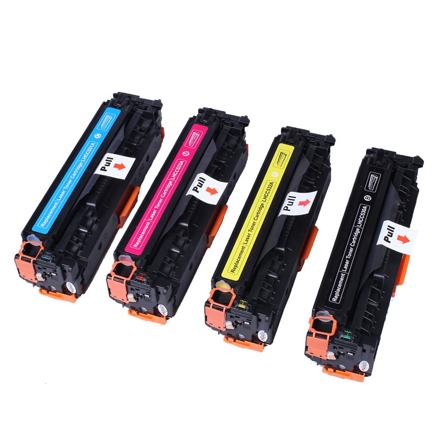 Compatible toner cartridges for HP CC530A-CC533A
