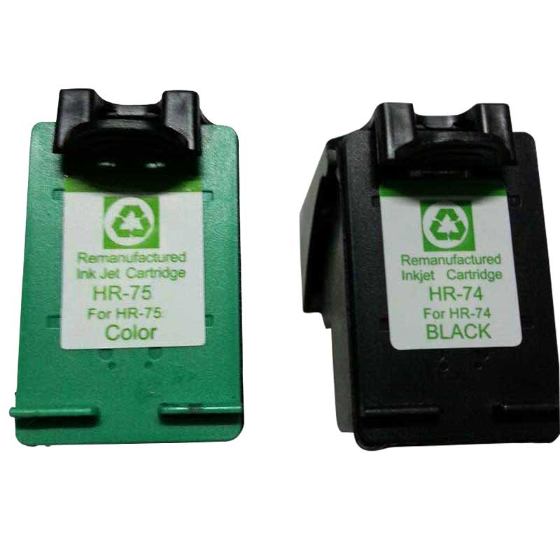 Remanufactured ink cartridge for HP 74/75