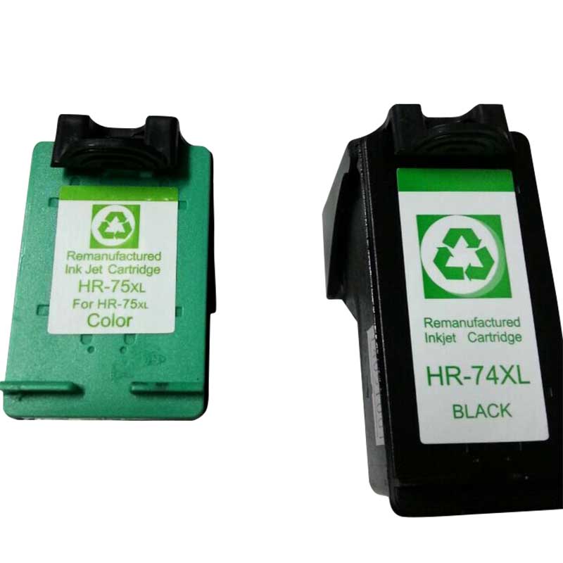 Remanufactured ink cartridge for HP 74/75 XL