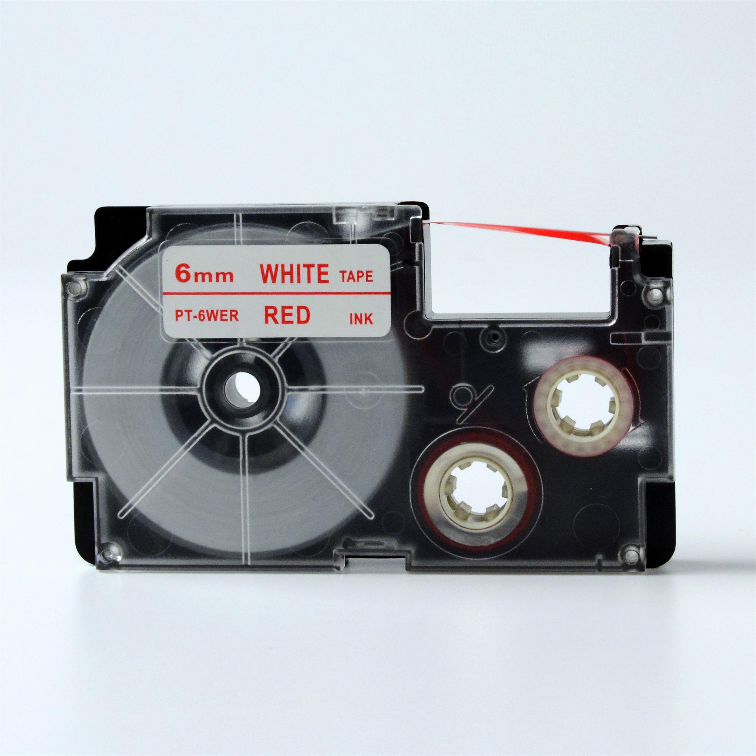 Compatible label tape for Casio XR-6WER1