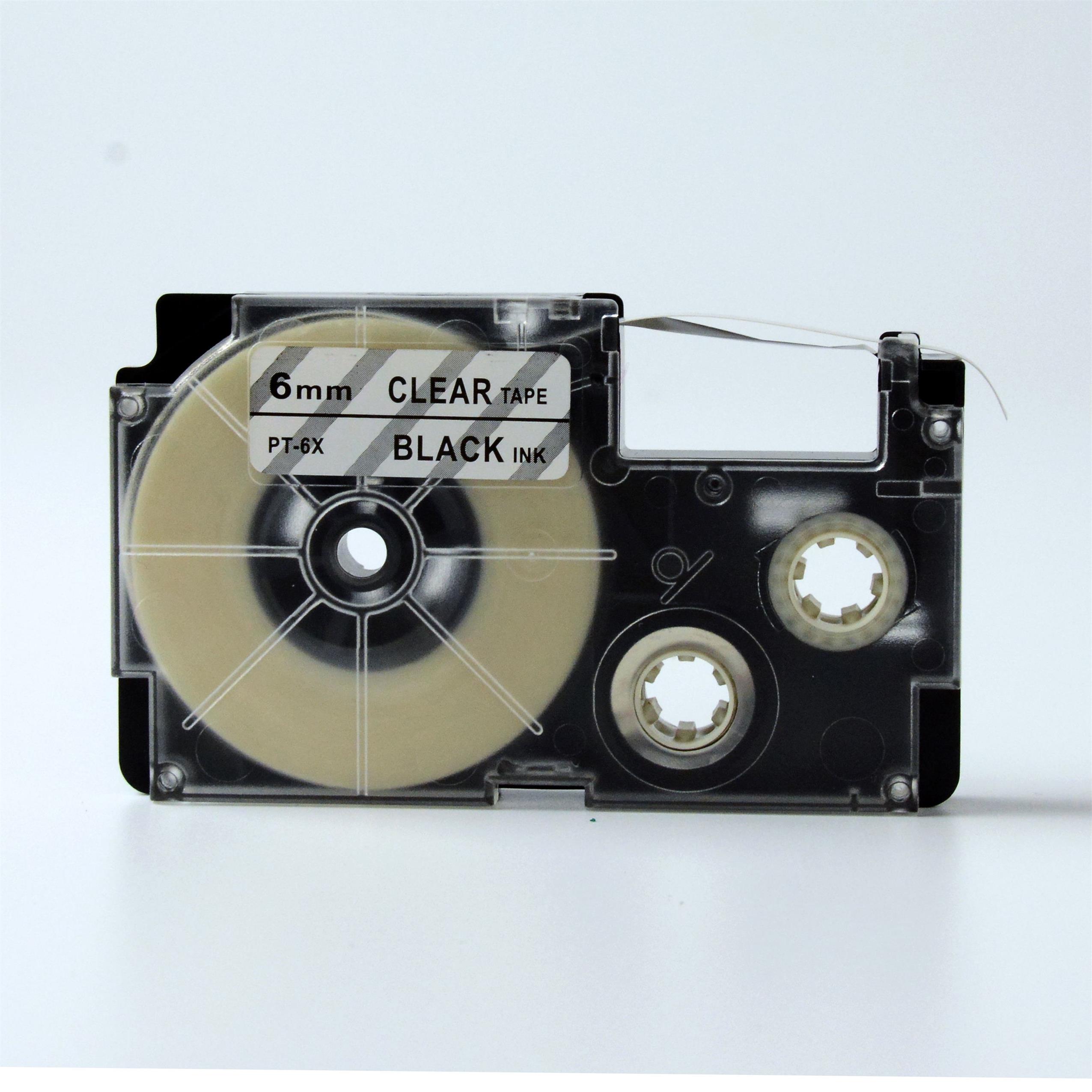 Compatible label tape for Casio XR-6X1