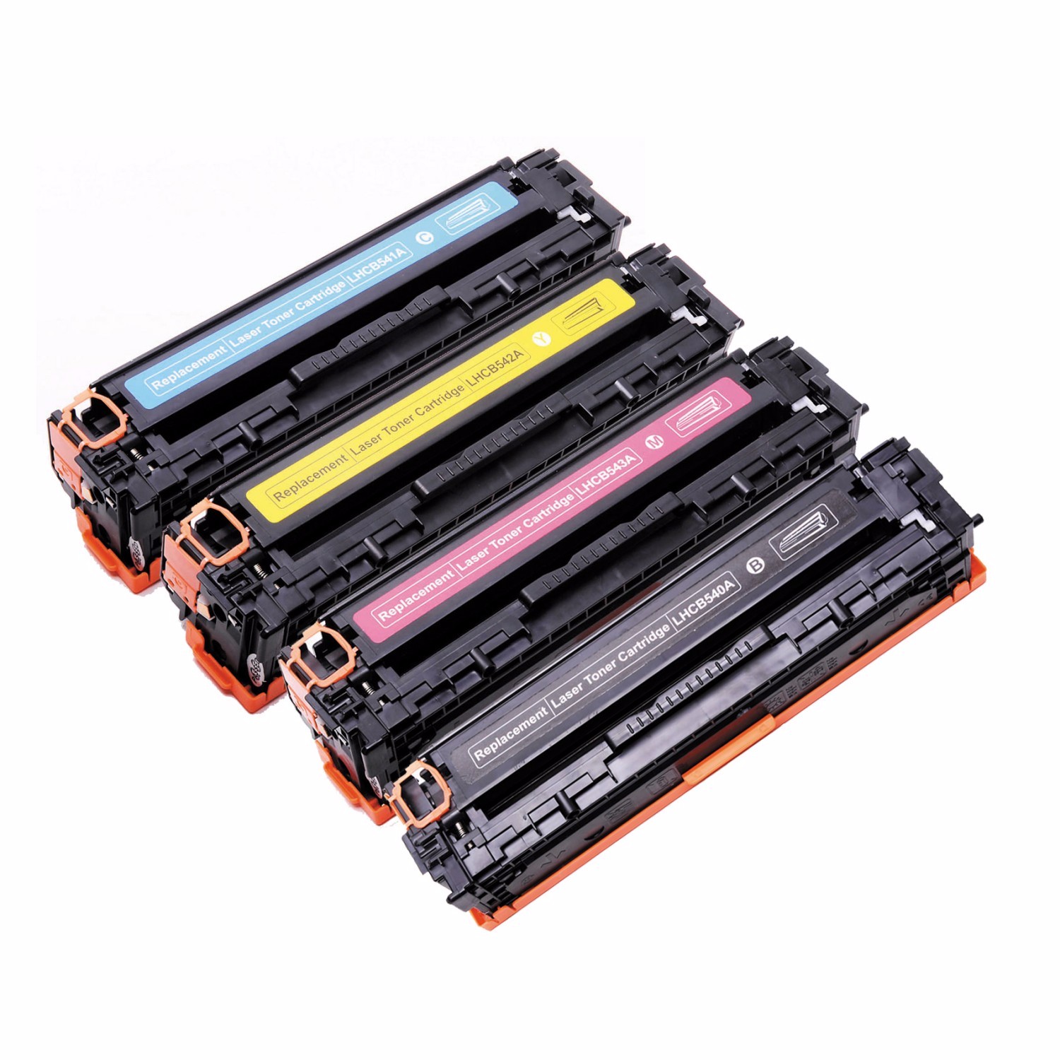 Compatible toner cartridges for HP CB540A-CB543A 