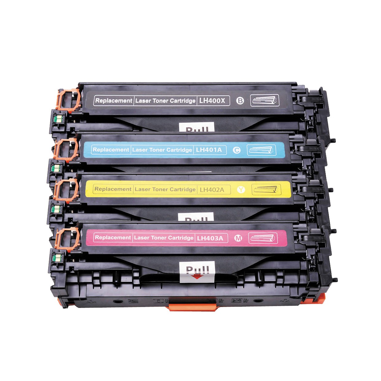 Compatible toner cartridges for HP CE400X-CE403A