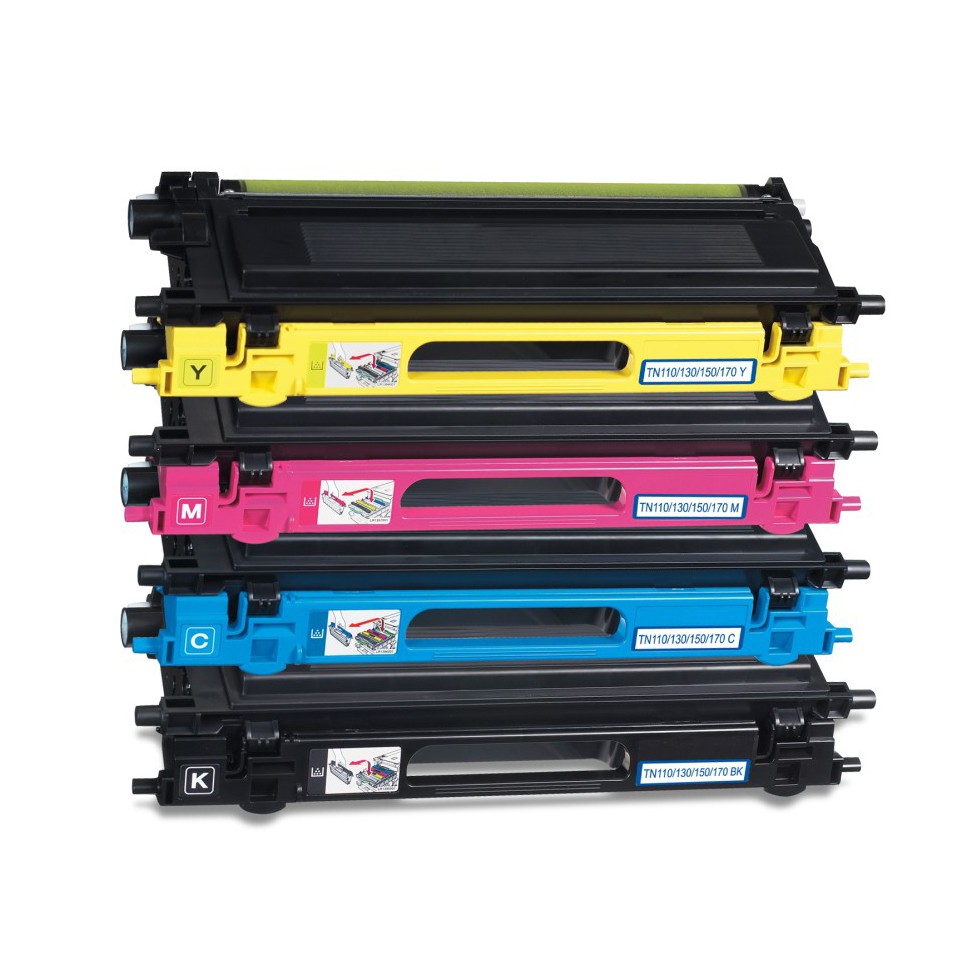 Compatible toner cartridge for Brother TN110/130/150/170/190 BK/C/M/Y