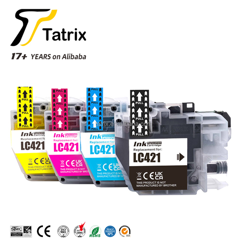 LC421XL LC421 Color Compatible Printer Ink Cartridge for Brother DCP-J1050DW /MFC-J1010DW /DCP-J1140