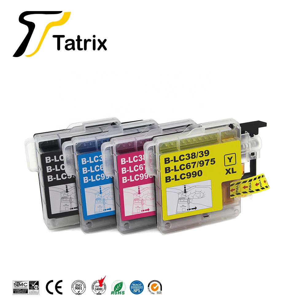 LC38 LC39 LC67 LC975 LC990 Color Compatible Printer Ink Cartridge for Brother MFC-5890CN MFC-5895CW 