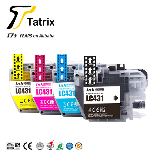 LC431XL LC431 Premium Color Compatible Printer Ink Cartridge for Brother DCP-J1140DW MFC-J1010DW