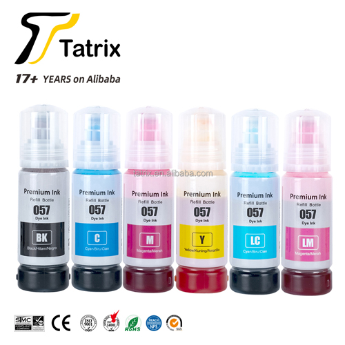 057 ink Compatible Color Water Based Bottle Refill Bulk Inkjet Ink 057 for Epson L8058 Printer