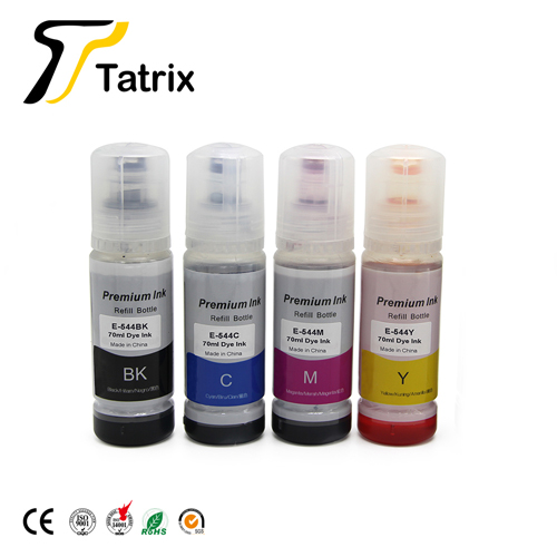 T544 544 refill ink 70ml Compatible Color Water Based Bottle Refill Bulk Inkjet Ink for Epson 