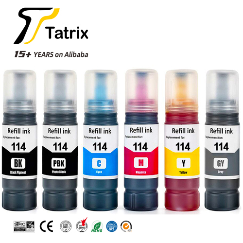 T114 114 ink Compatible Color Water Based Bottle Refill Bulk Ink T114 for Epson for Ecotank ET-8500 